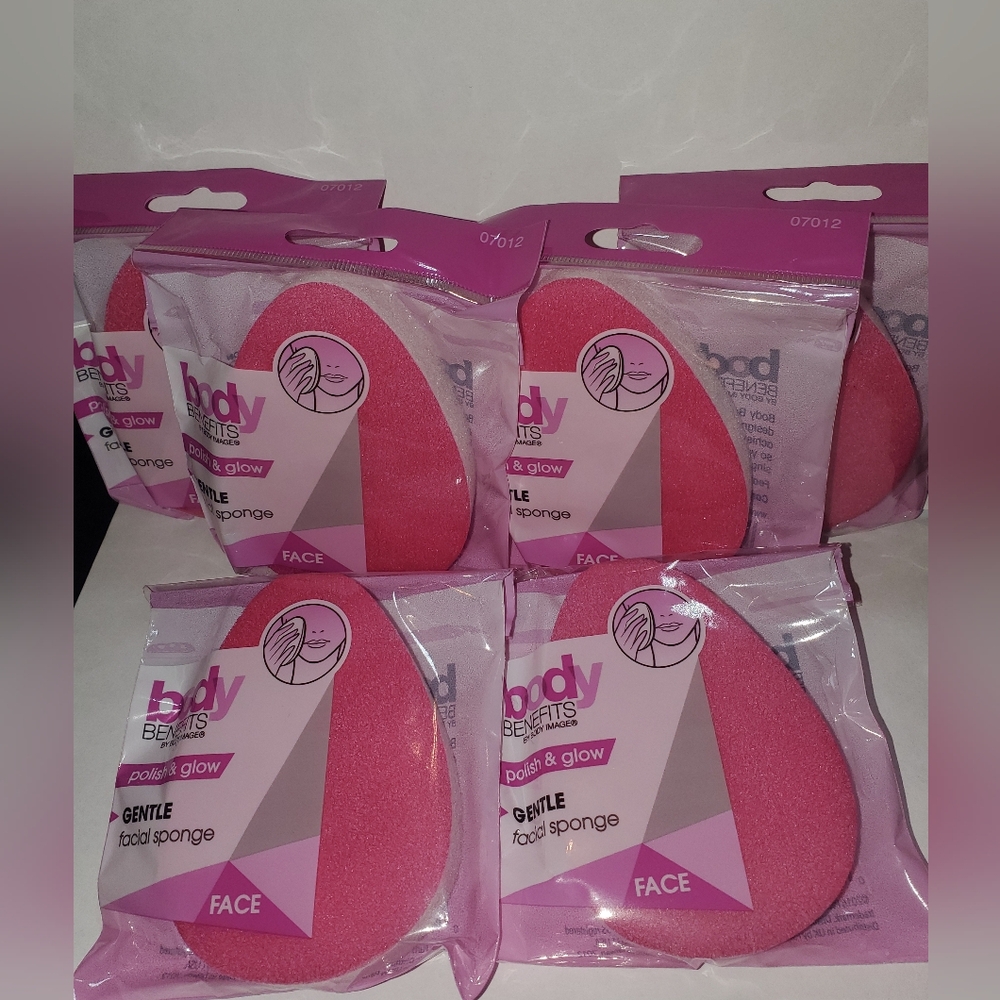 6 Body Benefits Polish & Glow double sided Exfoliating Sponges